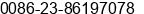 Fax number of Mrs. Cathy H at Chongqing