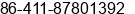 Fax number of Ms. ´úºìÆ½ at Dalian