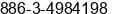 Fax number of Mr. Humphrey Tsan at Zhongli City, Taoyuan County