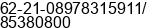 Mobile number of Mr. Sudibyo at Jakarta Barat