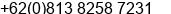 Mobile number of Mr. Dedi Asnawi at Bogor