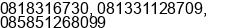 Mobile number of Mr. JUMIN H YOSEPH at Sidoarjo