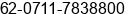 Phone number of Mr. Rendra Gustriansyah at Palembang