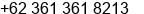 Phone number of Mr. SUSANTO at denpasar